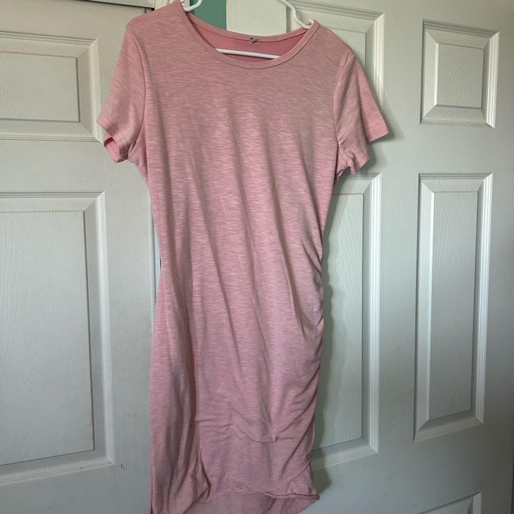 Pink tight dress
